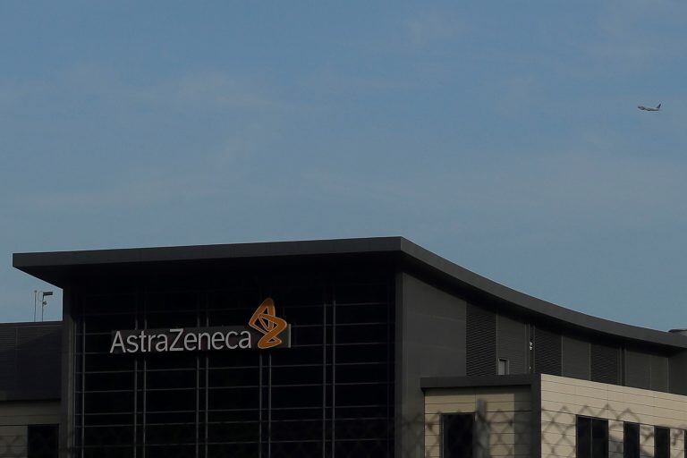 El edificio de AstraZeneca en San Francisco (AP Photo/Jeff Chiu, File)