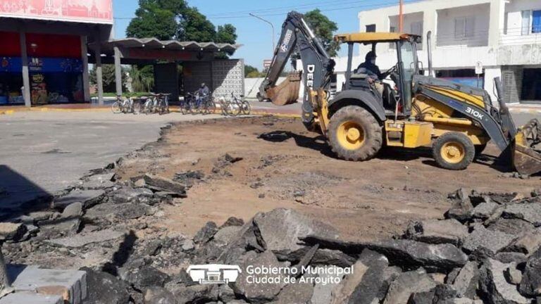 Reparaciones en la Terminal de Ómnibus de Arroyito