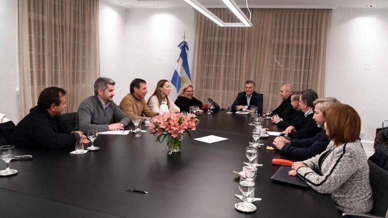 Cumbre de Juntos por el Cambio en Olivos (Foto: Presidencia)