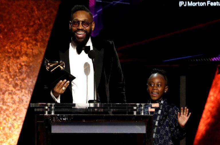 PJ Morton recibió el premio a la Mejor canción R&B por "Say So." (Foto: REUTERS/Mario Anzuoni)