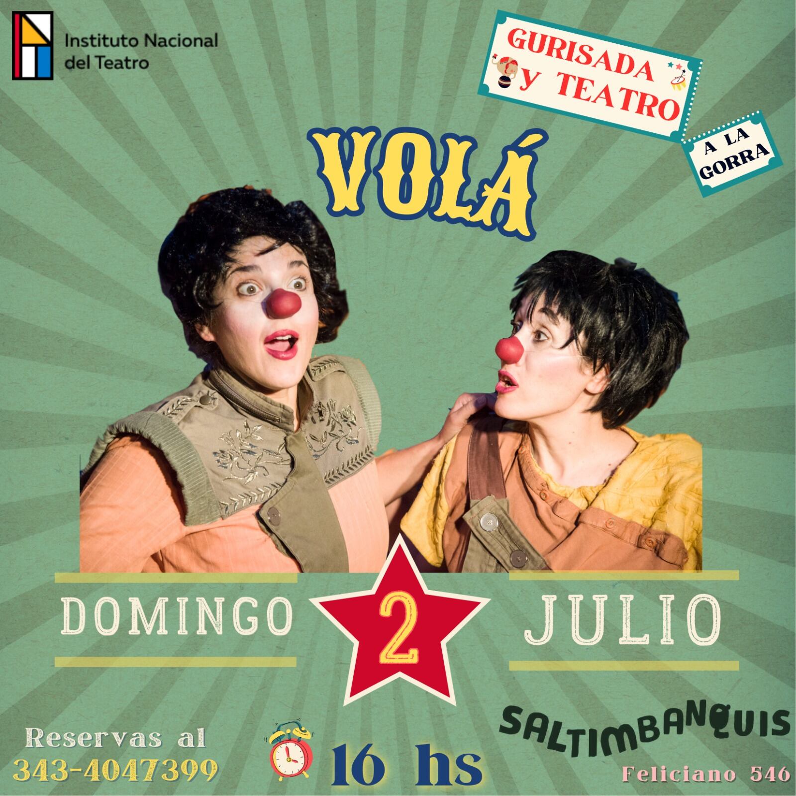 Último fin de semana del  “Gurisada y Teatro”, en Sala Saltimbanquis.