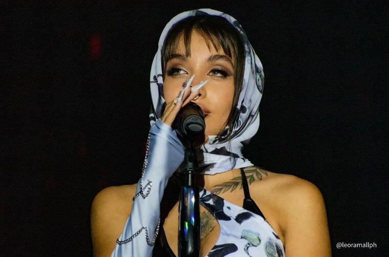 María Becerra en su presentación en Mar Del Plata