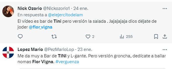 Acusan a Flor Vigna de copiarse de Tini Stoessel.