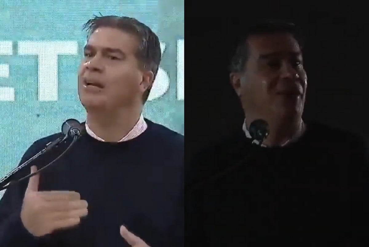 A Jorge Capitanich se le cortó la luz justo cuando hablaba de "la mejor infraestructura" (Captura de video)