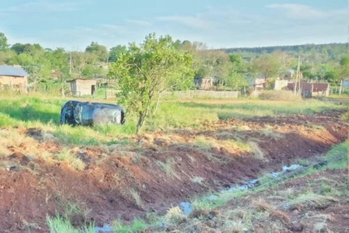Despiste en San Ignacio dejó un automovilista herido