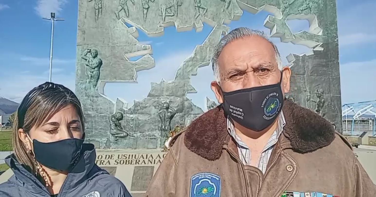 El VGM Conrado Zamora, agradeció a los Herederos de la Causa Malvinas y a la Municipalidad por el acompañamiento.