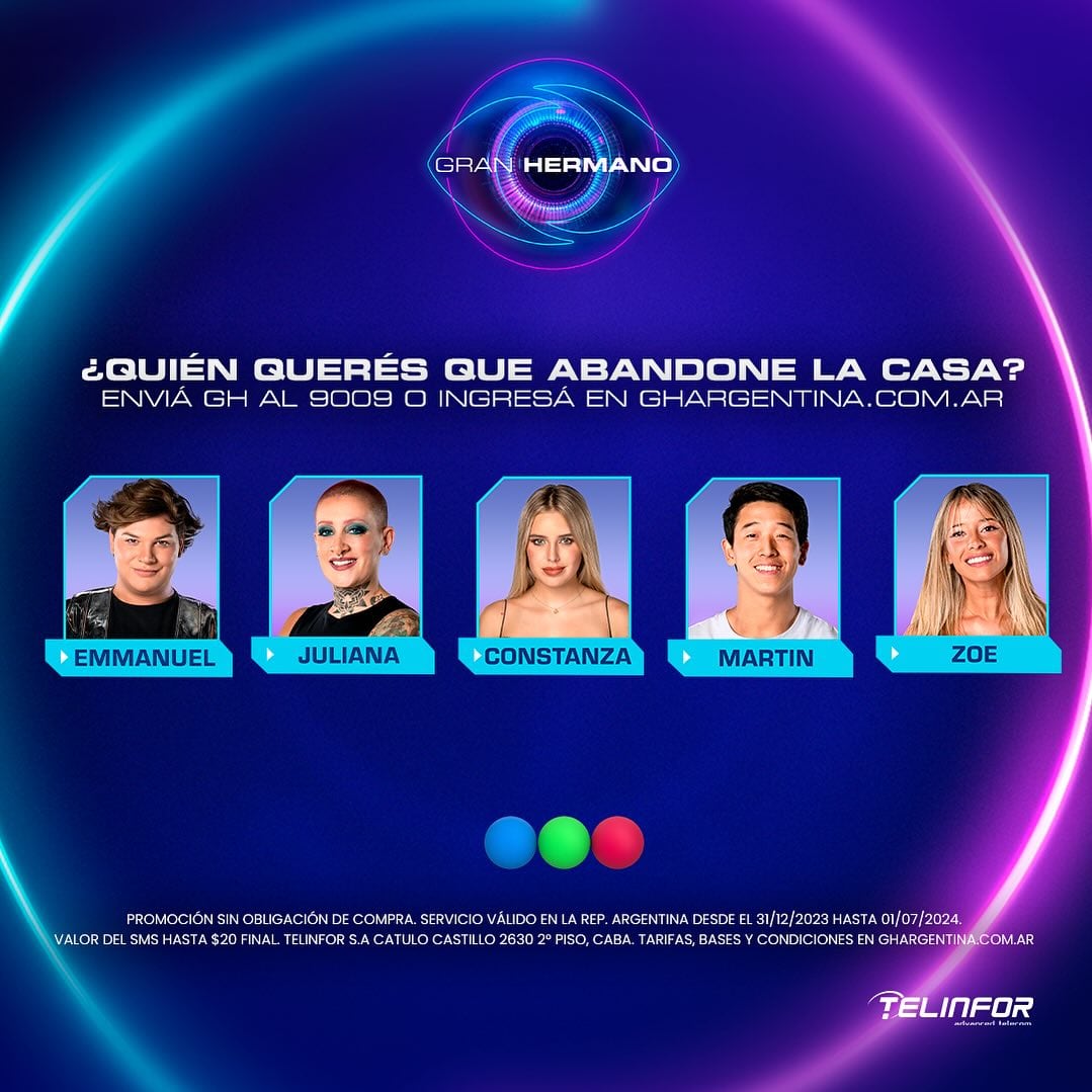 Nominados de Gran Hermano 2024 para la gala del 28 de abril