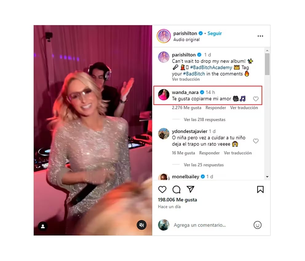 Paris Hilton anunció su nuevo álbum y Wanda Nara salió al cruce