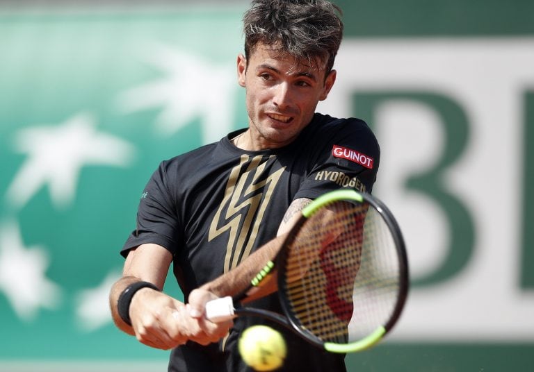 El Topo en acción. (Tenis, Abierto, Francia, España) EFE/EPA/YOAN VALAT