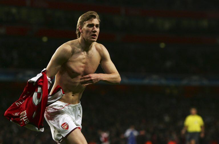 Nicklas Bendtner llegó al Arsenal con 16 años. (AP)