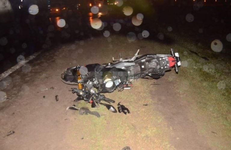 Un motociclista perdió la vida en un accidente sobre la Ruta 11. (Foto: Diario Norte)