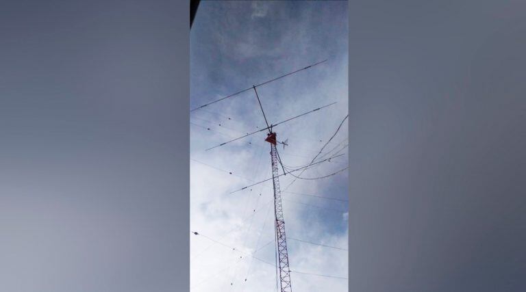 Las antenas irradiantes, parte fundamental del equipamiento (Facebook)