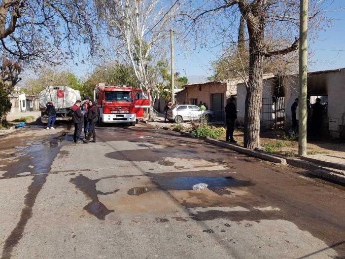 Así quedó la vivienda de calle Monteagudo, en el barrio Tamarindos.