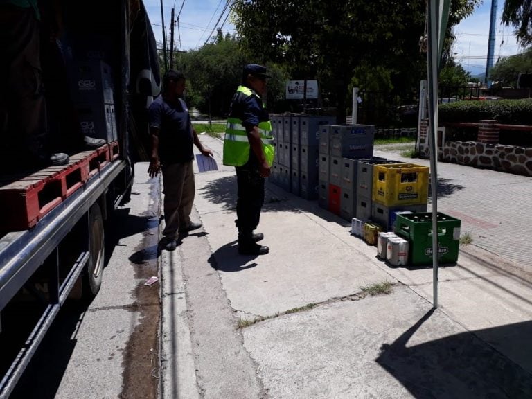 Secuestro de cerveza. (Policía de Salta)