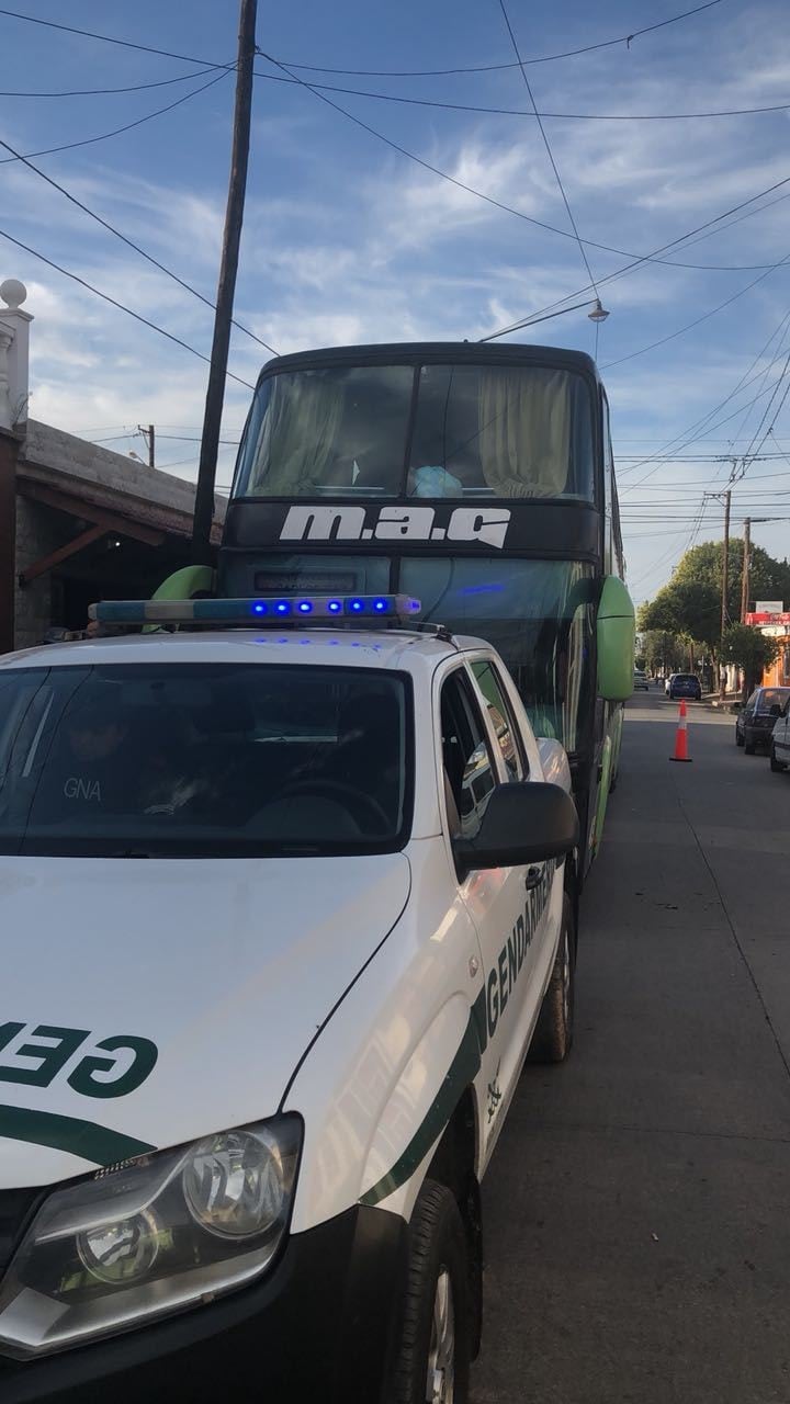 Gendarmería participó del operativo en Mendiolaza.