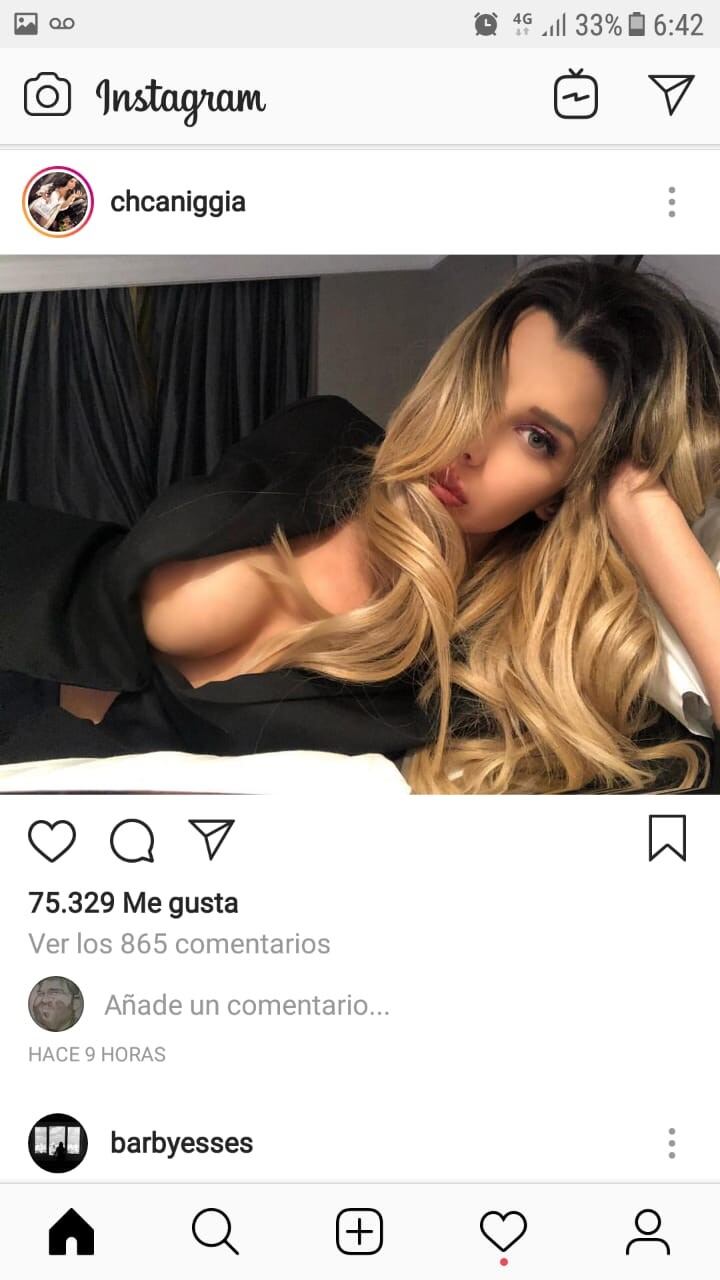 Charlotte Caniggia. (Instagram)