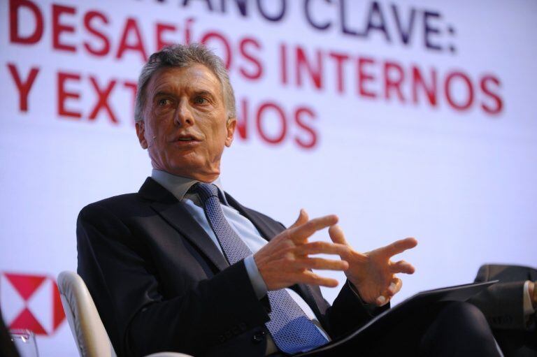 Mauricio Macri en el seminarios "Democracia y Desarrollo". (Foto: Maxi Failla)