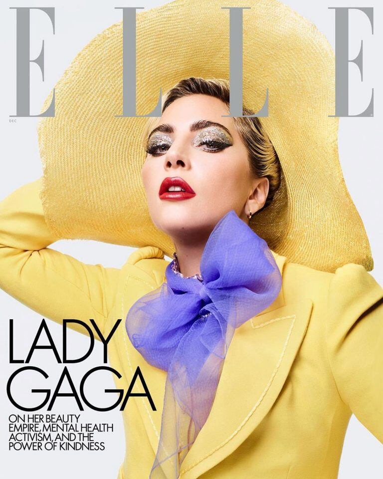 Lady Gaga fue tapa de Elle en noviembre pasado y allí habló sobre las consecuencias mentales del abuso sexual que sufrió a los 19 años (Foto: Gentileza Elle)