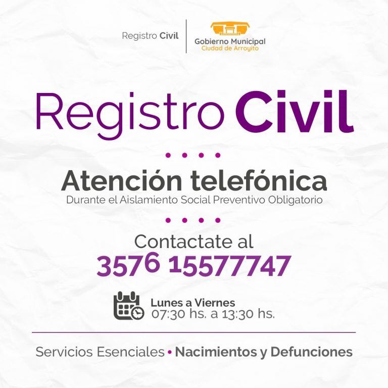 Registro Civil Arroyito