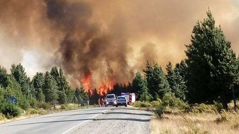 Incendio en Epuyén.