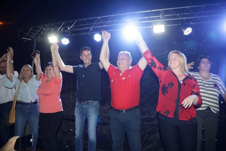 Gustavo Benedetti y Manuel Calvo en Arroyito