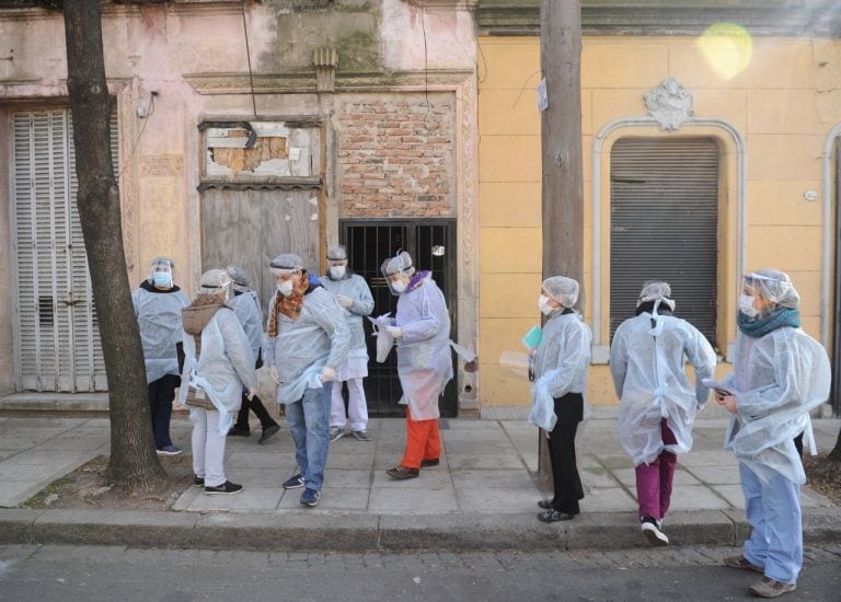 Operativo DetectAR  en La Boca (Foto: Clarín)