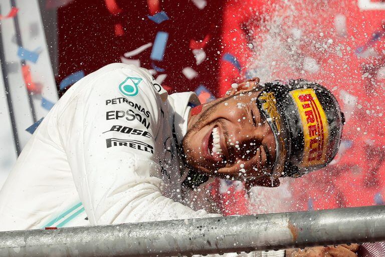 Lewis Hamilton celebra su sexto título (Foto: Eric Gay/AP)