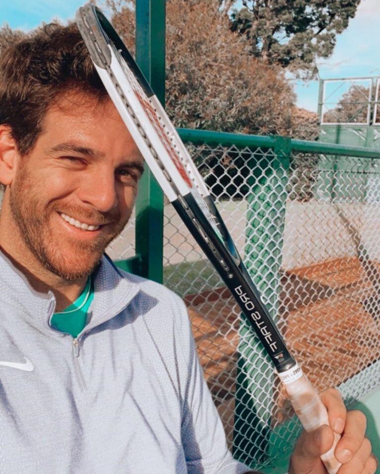 Juan Martín del Potro mostró a través de las redes su regreso al entrenamiento