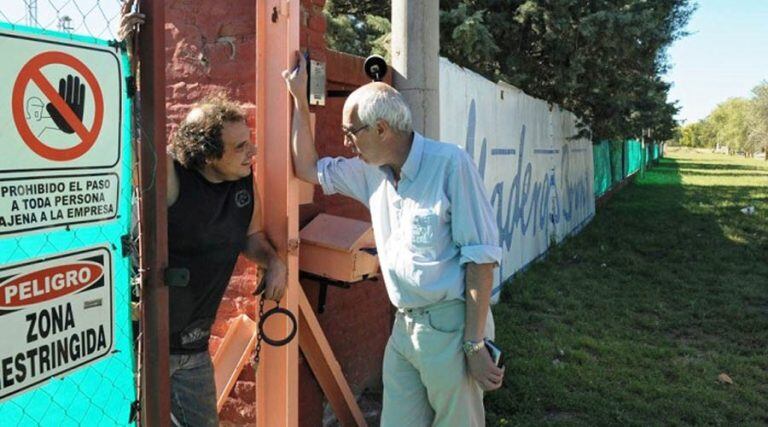 El periodista Alejandro Levintan (derecha) (SiPren)