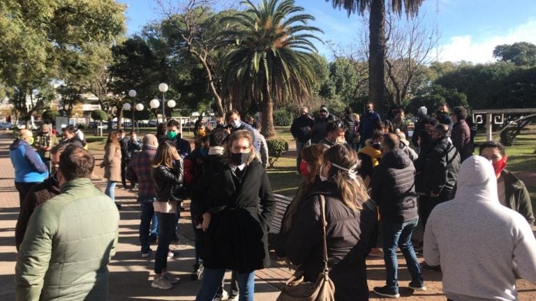 Bocinazo de gastronómicos en Rafaela