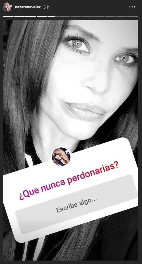 Nazarena Vélez confesó que su padrastro la maltrataba y recibió el apoyo de sus miles de seguidores en Instagram. Foto: Instagram/nazarenavelez