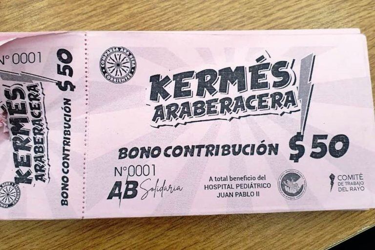 Salió a la venta el bono para la kermés solidaria por el hospital Pediátrico