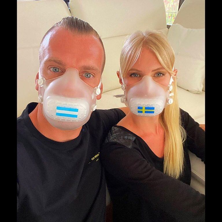 Maxi López y  Daniela Christiansson (Foto: Instagram)