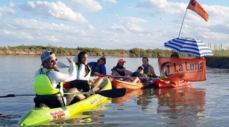 La aventura fue organizada por "La Luna Pezca y Camping" (Diario Textual)