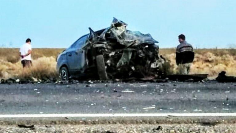 Cuatro personas murieron en el accidente. Foto: Catriel25Noticias.