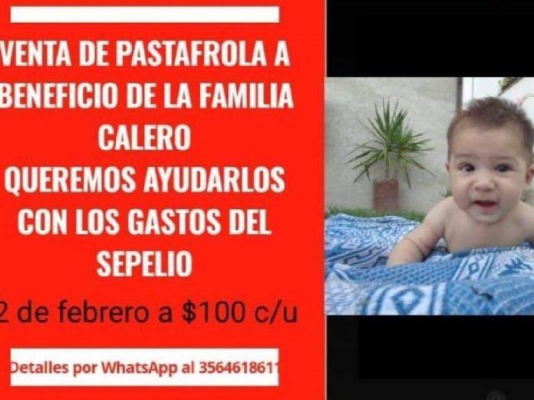 Allegados a la familia del niño venden pastafrola