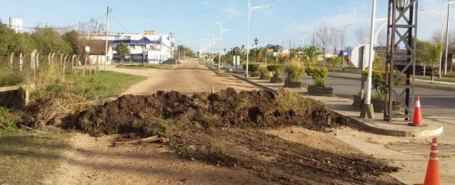 Villa San Justo - Entre Ríos con sus accesos bloqueados por contagios de COVID-19.
Crédito: Web