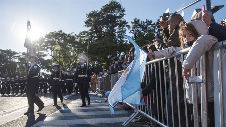 Imágenes del último festejo por el Día de la Bandera.