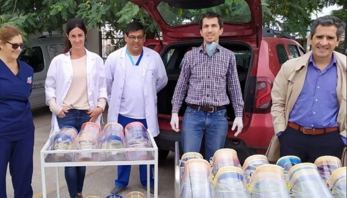 Salteños solidarios: donaron más mascarillas hechas con impresoras 3D