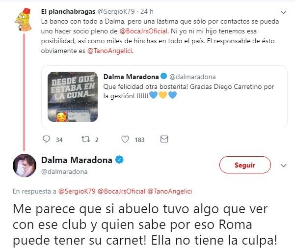 (Twitter: @dalmaradona)