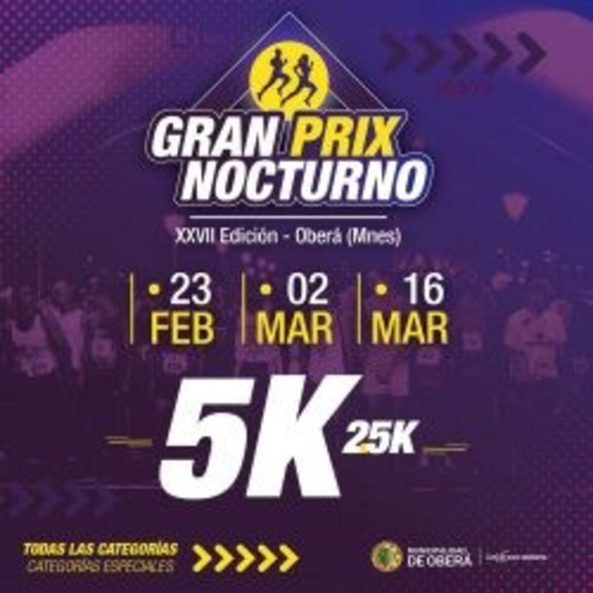 Corren en Oberá la primera carrera del Gran Prix Nocturno