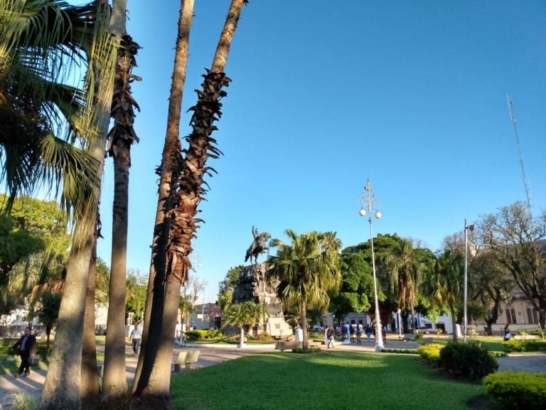 Intenso calor de verano en Corrientes.