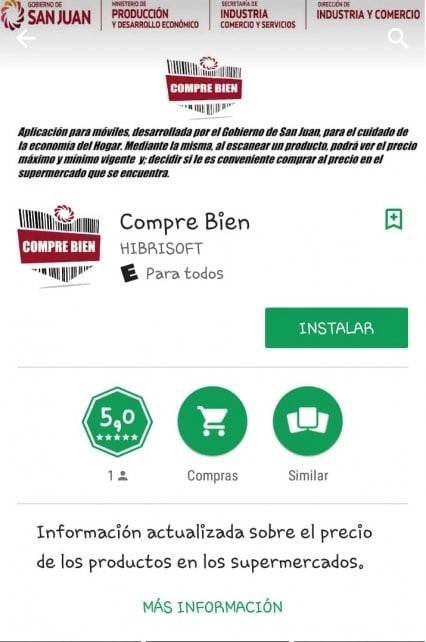 "Compre bien" está disponible para Android.