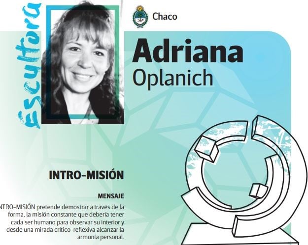 Adriana Olpanich, escultora chaqueña que participará del Séptimo Encuentro de Escultores del Impenetrable.