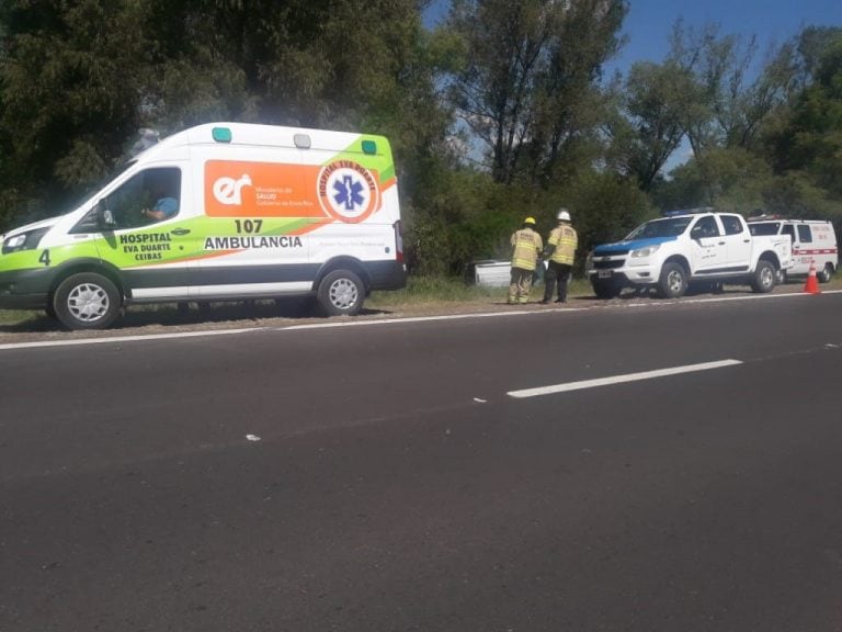 Accidente Ruta Nacional 12
Crédito: Bomberos Voluntarios Ceibas