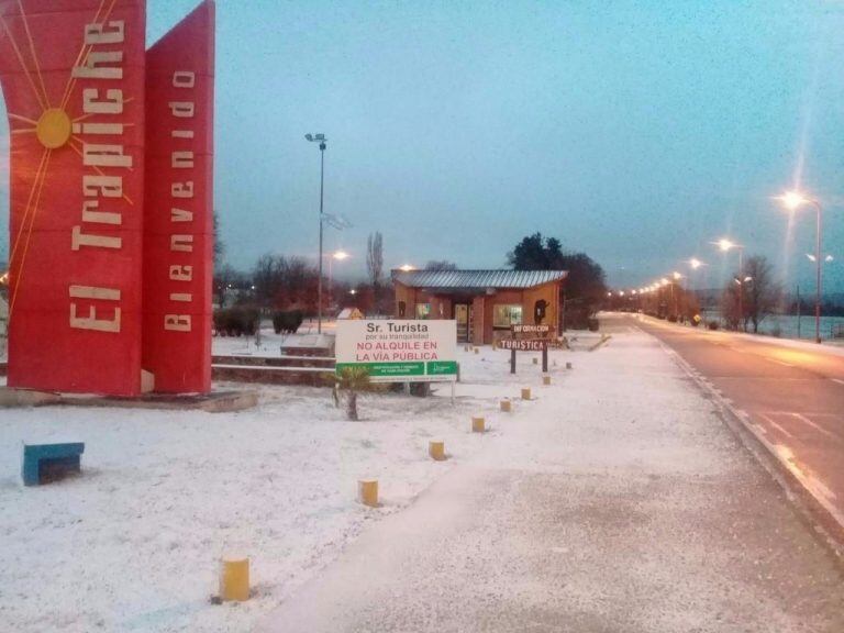 Así nevó en San Luis por segunda vez en el año.