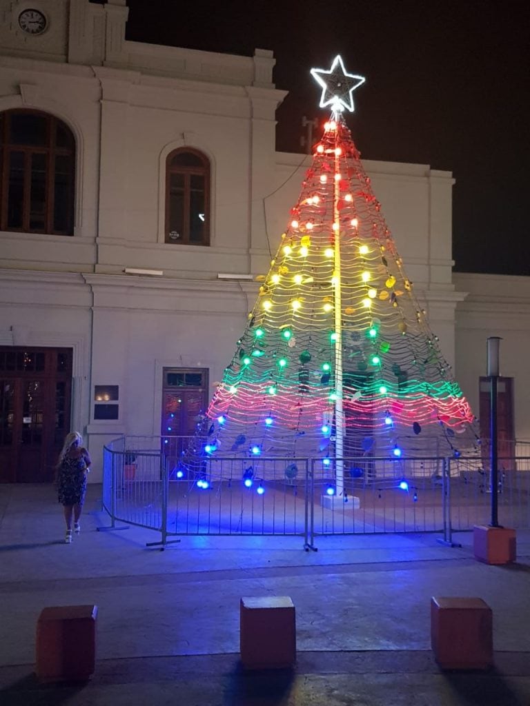 Arbol de Navidad en Museo Ferroportuario