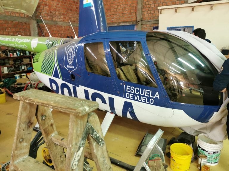 Encontraron un helicóptero del Ministerio de Seguridad bonaerense en Paraguay. (Twitter/@MinPublicoPy)