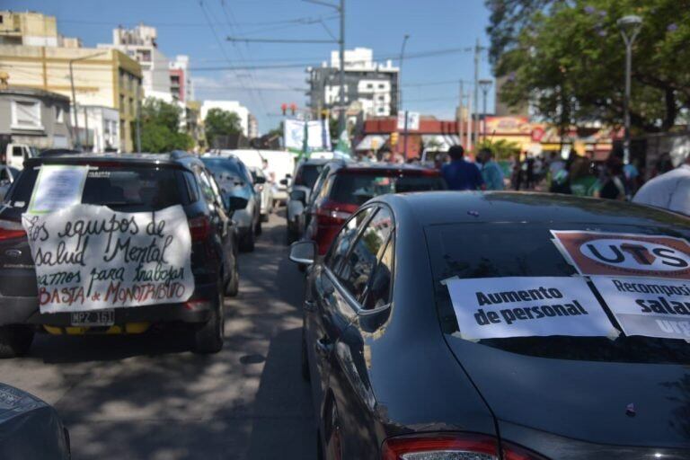 Marcha de los trabajadores de la salud en Córdoba (Foto / Facundo Luque)