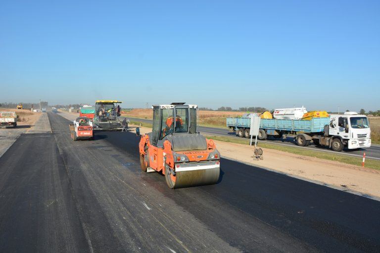 Trabajos en la autopista de la ruta 34